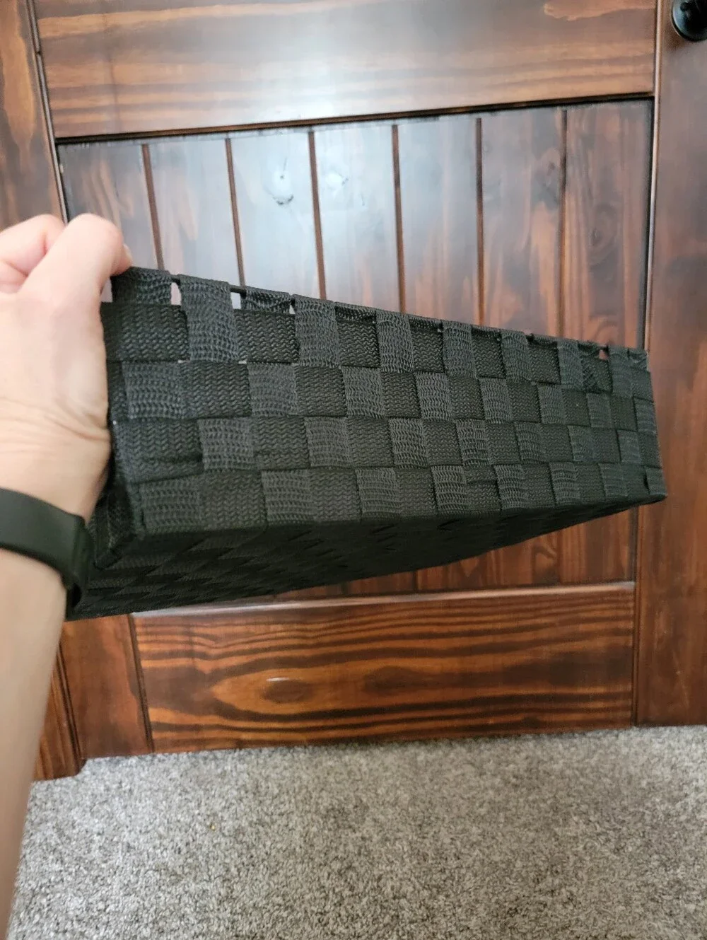 Black Woven Storage Basket - Home Accents